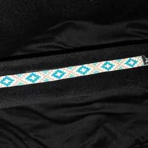 Handmade Coastal Drift Scripture Bracelet, Woven, Miyuki Glass Seed Beads